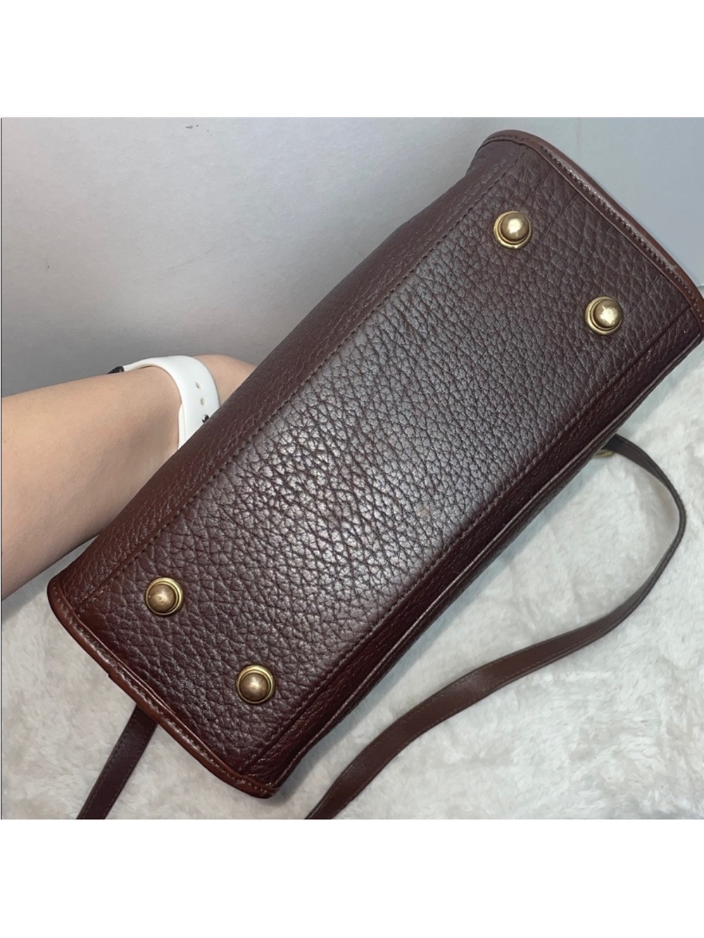 Vintage Dooney & Bourke Top Zip Buckle Bag - Picture 4 of 16